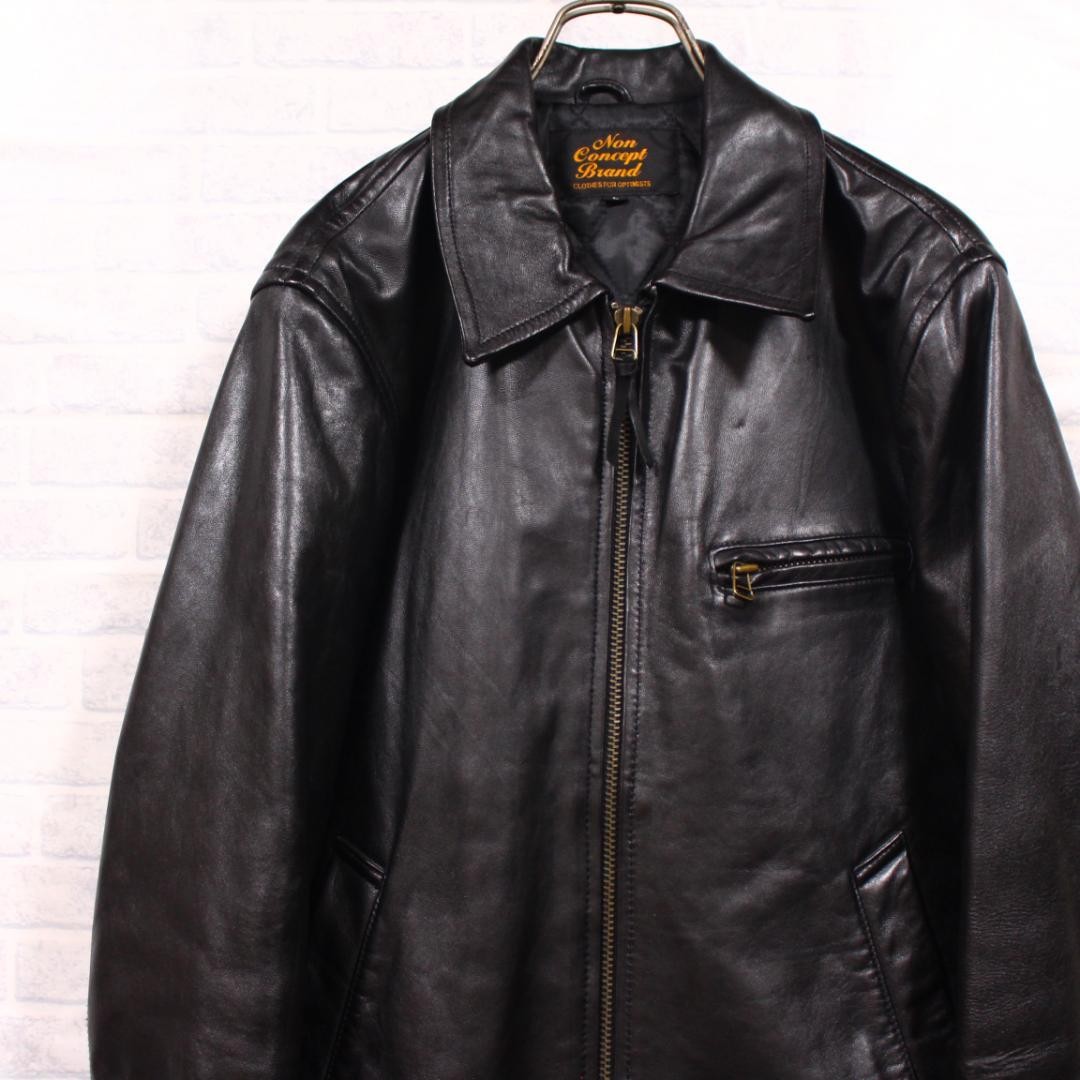 Lamb Leather Single Rider Jacket Lining Quilted