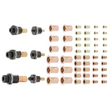 58 PCS Carbon Steel Rivet Nut Kit with Adapters M3-M10 for Automotive Bodywork