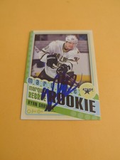 Ryan Garbutt Signed Dallas Stars Rookie Card. rookie card picture