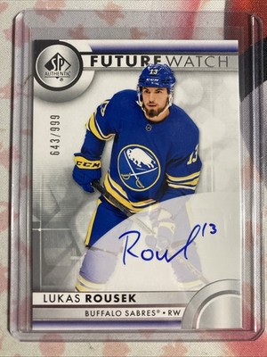 2023-24 Sp Authentic - Autographed Future Watch Lukas Rousek #124 /999 Auto RC
