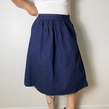 Vintage calvin klein denim midi skirt size 10