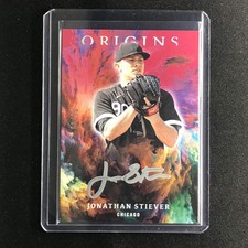 2021 Chronicles Jonathan Stiever Origins Rookie Autograph Red Silver Ink 96/99