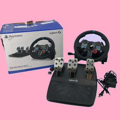 Logitech G29 Driving Force Racing Wheel & Floor Pedals, Paddle Shifters PS4 