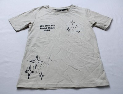 Supply & Demand Unisex Kid's Vito Short Sleeve T-Shirt EJ3 Beige Small NWT