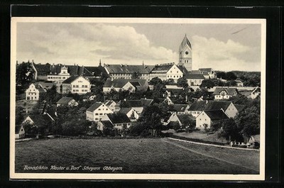 Scheyern / Obb., Benedictine. Monastery and Village Postcard 