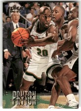 1996-97 Fleer #103 Gary Payton Seattle SuperSonics Basketball Card
