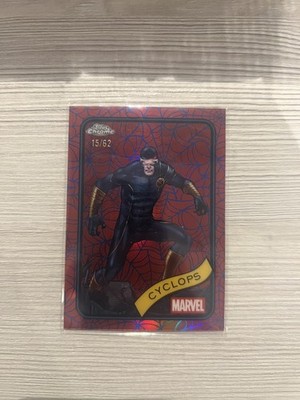 Topps 2025 Chrome Marvel Cyclops X-Men 15/62 numbered card