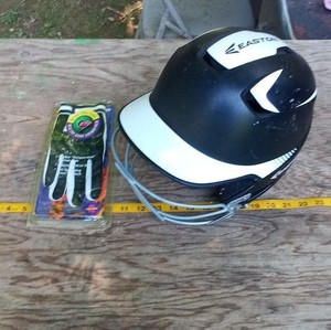 Easton Z5 Helmet Grip 2Tone BKWH Open Face Baseball Softball Helmet 6 7/8-7 5/8