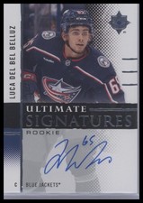 2024-25 UD Ultimate #URS-LD Luca Del Bel Belluz Ultimate Signatures Rookies