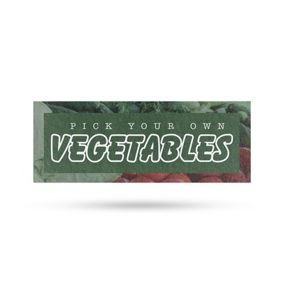 Pick Your Own Vegetables Vinyl Decal Healthy Choices Local Produce Freshly