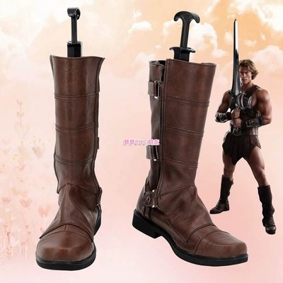 Cosplay Masters of the Universe He-Man Warrior Schuhe Party High Leg Stiefel