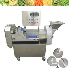 110V Double Head Fruit and Vegetable Slicing/Shredding/Dicing Cutting Machine