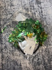 Fun Festive Green St. Saint Patrick  s Day Crazy Glitter Clover Headband