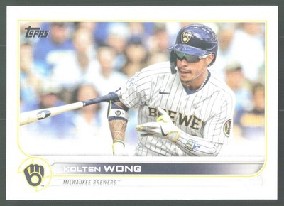 2022 Topps Series 2 MLB Baseball 449 Milwaukee Brewers Kolten Wong