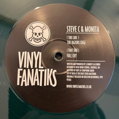 Steve C & Monita* - The Razors Edge / Full Cry (12'', Ltd, RE, Gre) (Mint (M)) - 