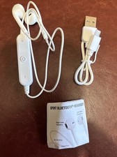 Sport Bluetooth Rechargeable Wireless Headset In Ear Corded Microphone Free Del