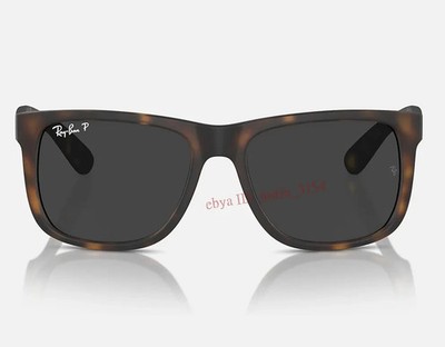 RB4165 Sunglasses Polarized Ray-Ban Justin Dark Grey Matte Havana   UV 54MM