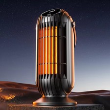 Electric Space Heater Low Energy Ceramic Fast Heating Fan Portable Remote