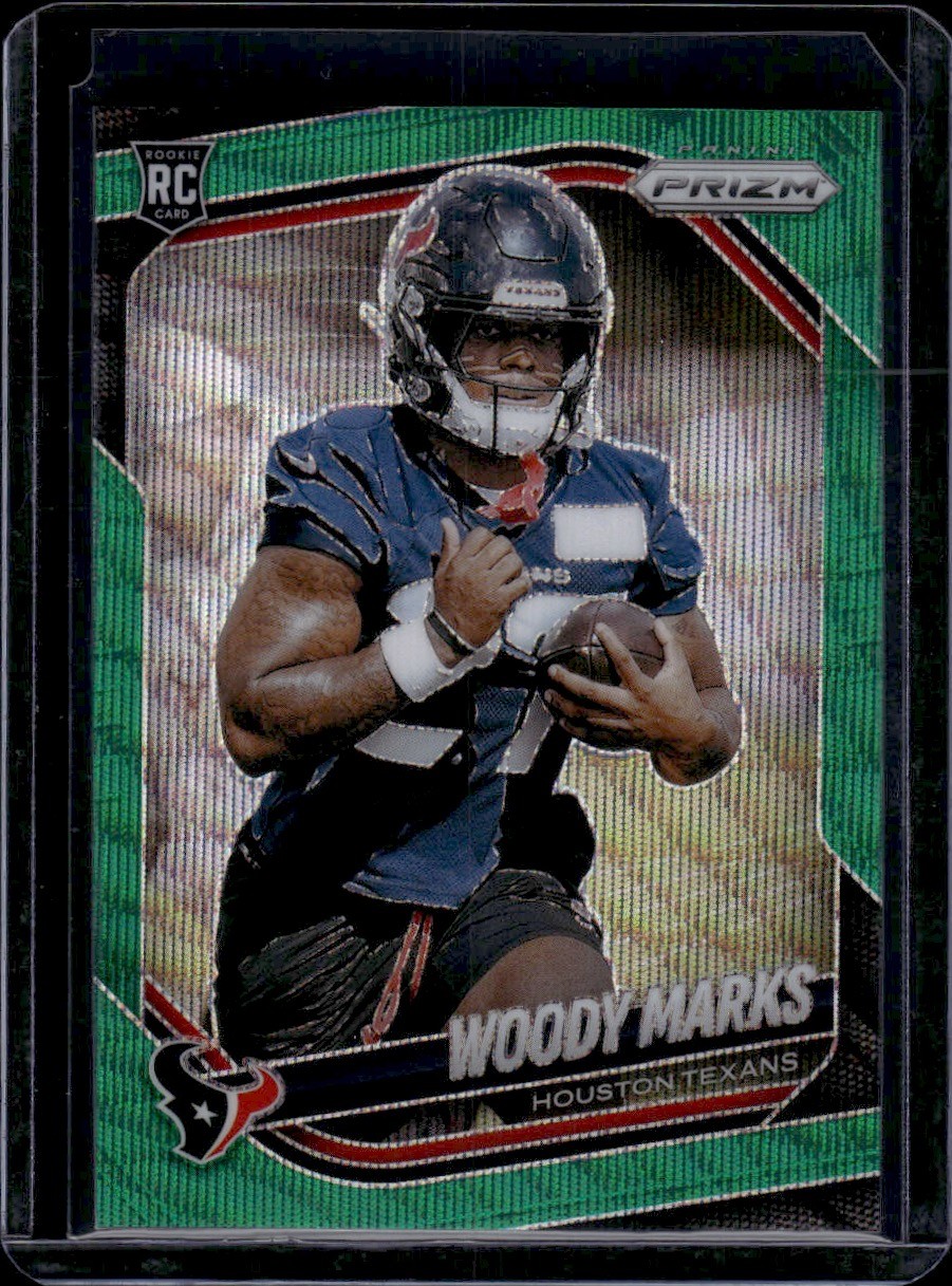 2025 Panini Prizm #395 Woody Marks Green Wave