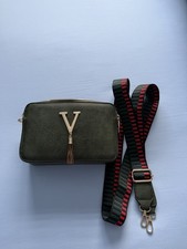 Valentino Bags Divina tassel detail camera cross body bag in taupe