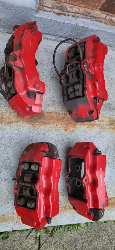 JUEGO PINZAS FRENO PORSCHE CAYENNE CON DISCOS 4.5 V8 GASOLINA 2005 TURBO 444HP Foto 4 de 4