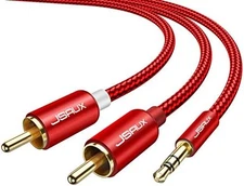 Aux to RCA Audio Adapter Headphone Stereo Y Cable