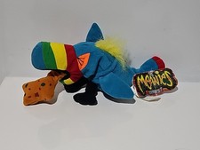 Meanies Series 1 Hurley The Toucan Bean Bag Plush New with Tags Vintage New 1997