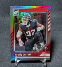 Grady Jarrett Silver Prizm Holo 2024 Optic Football Card #12 Atlanta Falcons