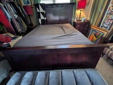Tall Lane Bed Frame -ebony stain