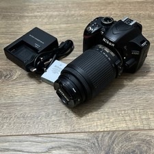 Nikon D D3200 24.2MP Digital SLR Camera AF-S 55-200mm Lens - Black DSLR