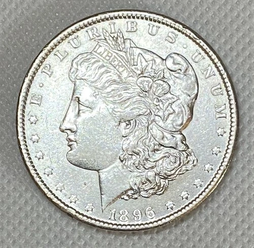 1896 $1 Morgan Silver Dollar AU+ - #2