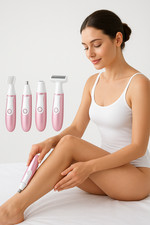 4-in-1 Electric Razor for Women Rechargeable Hair Remover Shaver Face Body Bikin