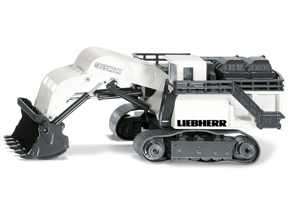 Excavadora minera Liebherr R9800 2022 modelo fundido a presión 1/87 - blanco gris Siku Foto 4 de 4