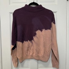 Pendleton Tie Dye Pullover Sweater Purple Moc...