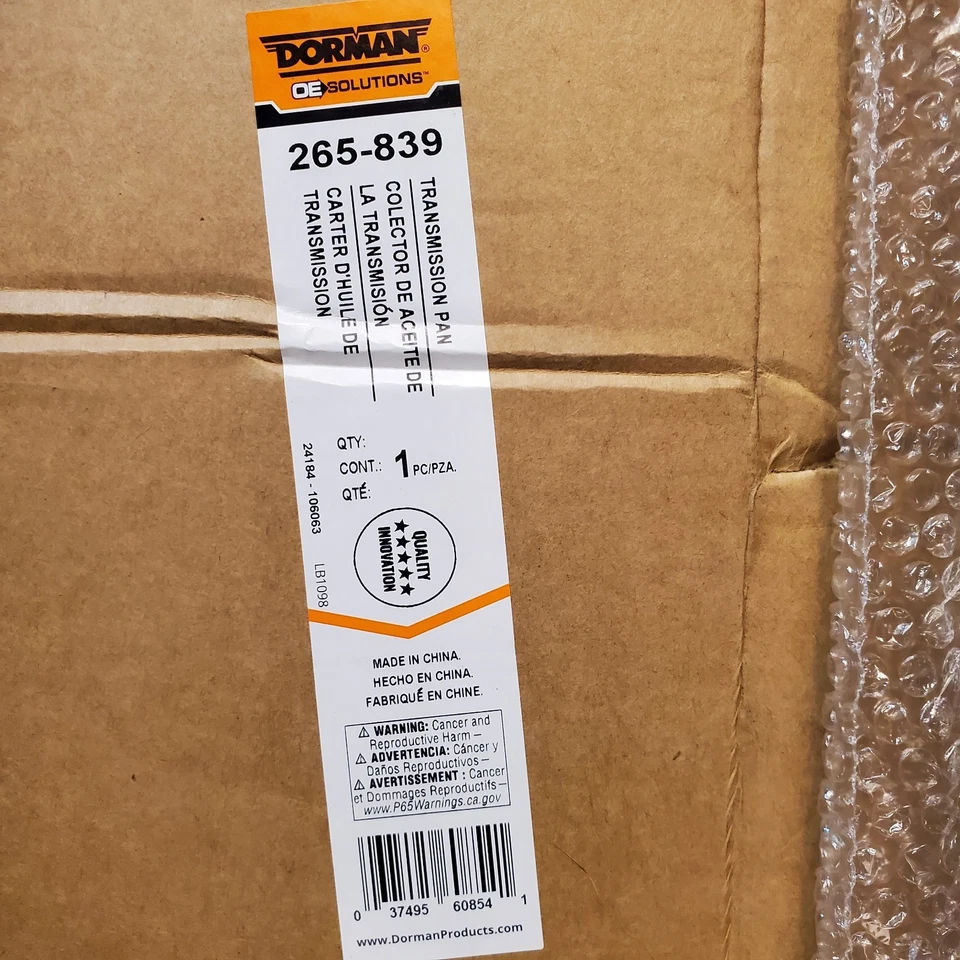 265-839 Dorman Transmission Pan for Ram Truck Van 50 Pickup Jeep Grand Cherokee - Image 3 of 4