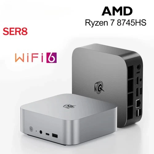 Beelink SER8 AMD 8745HS Mini PC 32GB DDR5 1TB SSD 2.5Gbps Wifi6 BT5.2 for Home