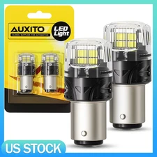 AUXITO- Super Bright 1157 LED White Lights- 6500K Bulb (Contains 2 Bulbs) Canbus