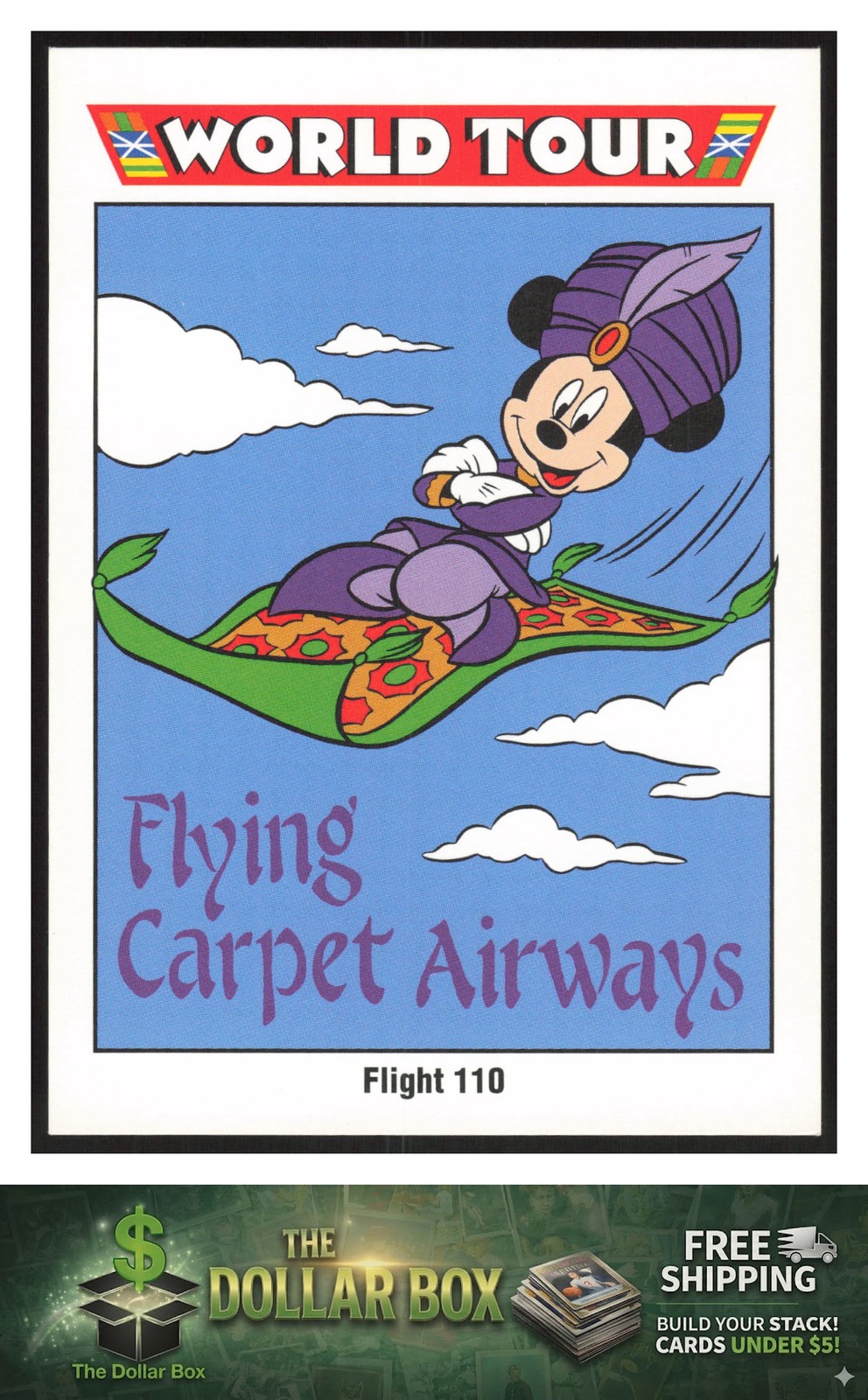 1991 Impel Disney #198 Flight 110 Mickey Mouse