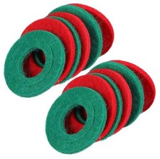 12 Pcs Fiber Battery Terminal Anti-Corrosion Washers, Red Green for Car Truck