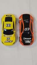 Joysway 1:43 Scale Slot Cars Ace 22 Yellow and King 03 Orange Pair