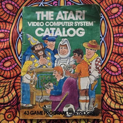 Vintage 1981 - The Atari Video Computer System Catalog - 43 Game Brochure Green