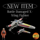 Star Wars Vintage Luke Skywalker's Battle Damaged X-Wing Fighter Vehicle & Pilot