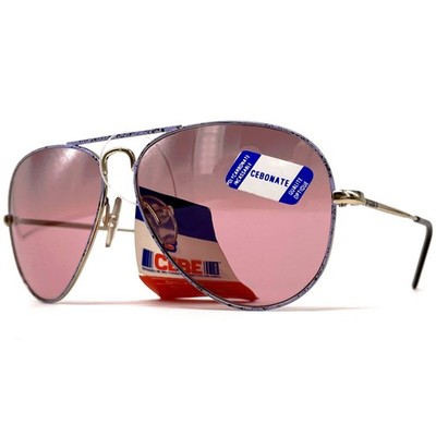 Vintage CEBE 205 Metal aviator sunglasses - France 80's - Medium - Hand Painted