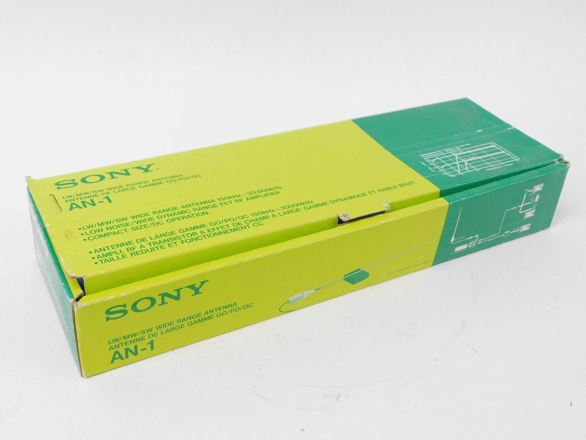 SONY AN-1 LW/MW/SWアンテナ 未使用 美品 電波ハンドブック付き Sony AN-1 LW MW SW Wide-Range Radio Communications Antenna +