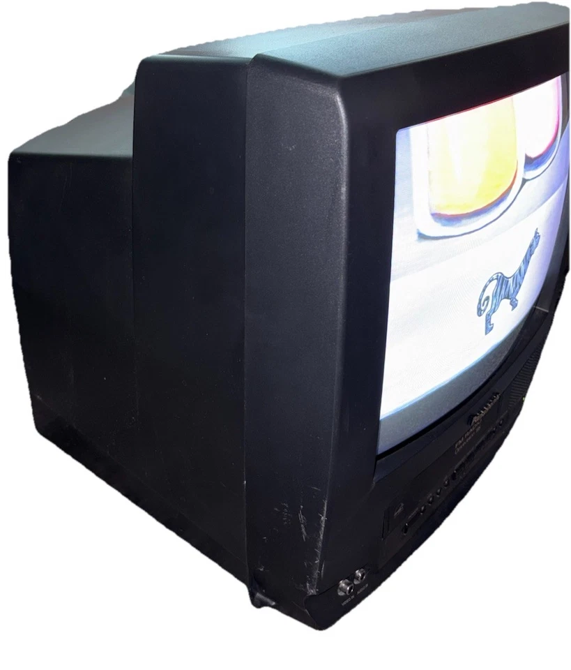 松下 CRT 电视/VCR 组合 13 英寸 PV-C1322 黑色 带远程工作 VCR — 第 3/4 张图片