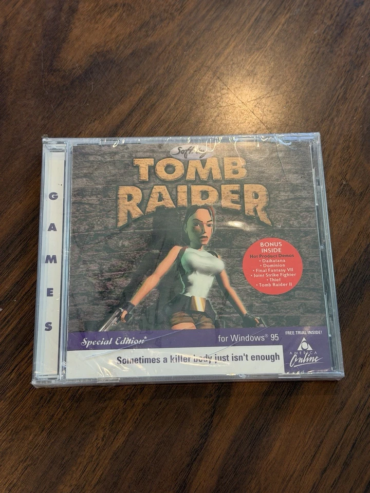 Vintage Tomb Raider Special Edition OEM PC Game for W95 – Factory Sealed – Rare - Image 2 of 3