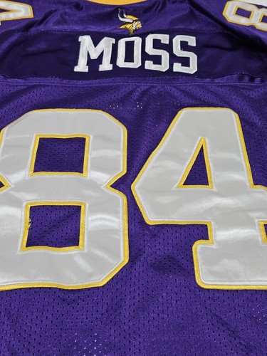 NFL Reebok On Field Randy Moss #84 Jersey Minnesota Vikings 50th Anniv Size 54 - Picture 11 of 14