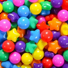 Colorful Crush-Proof Ball Pit Balls for Kids - 50/100/200/500 Non-Toxic Plastic