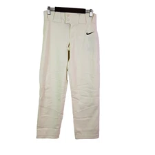 Nike Vapor Select Boys Size M Cream Active Baseball Sports Pants BQ6425-120
