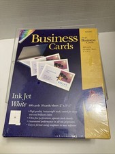 AVERY WHITE BUSINESS CARD 8379 MATTE COATED 400/10 CARDS PER SHEET 2" X 3.5"